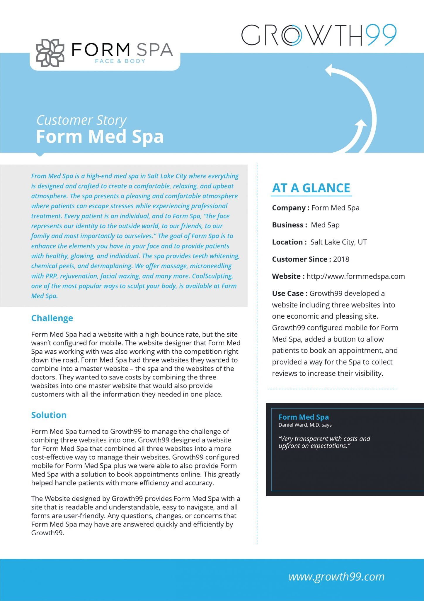 Form Med Spa Case Study Form Med Spa Case Study
