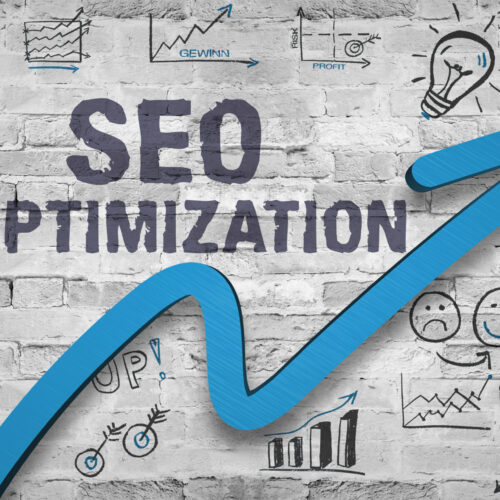 SEO Optimization - und die Auswirkungen auf weißer Steinwand SEO Optimization - und die Auswirkungen auf weißer Steinwand