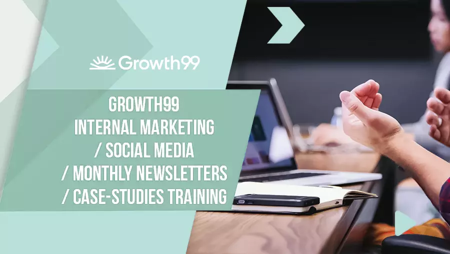 Growth99-Internal-Marketing-Social-Media-Monthly-Newsletters-Case-Studies